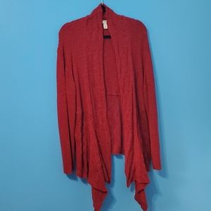 Emaline Over-sized Red Knit Sweater